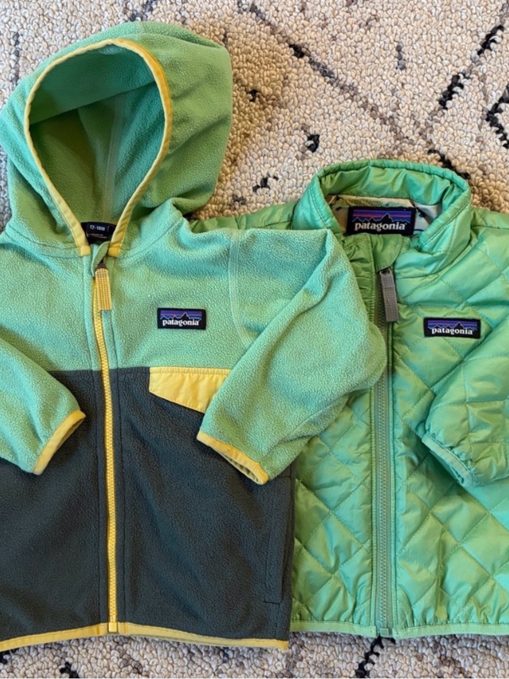 Patagonia  Kids' Hooded Fleece with Quilted Jacket (12/18m)